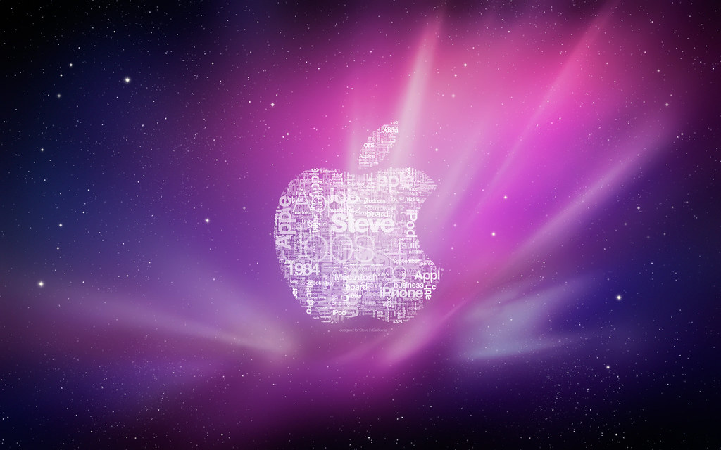 Steve Jobs Apple Wallpaper (tribute) I designed this text … Flickr