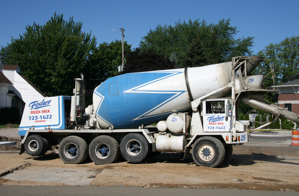 Fisher RediMix Truck Oshkosh Mixer truck in action. Flickr