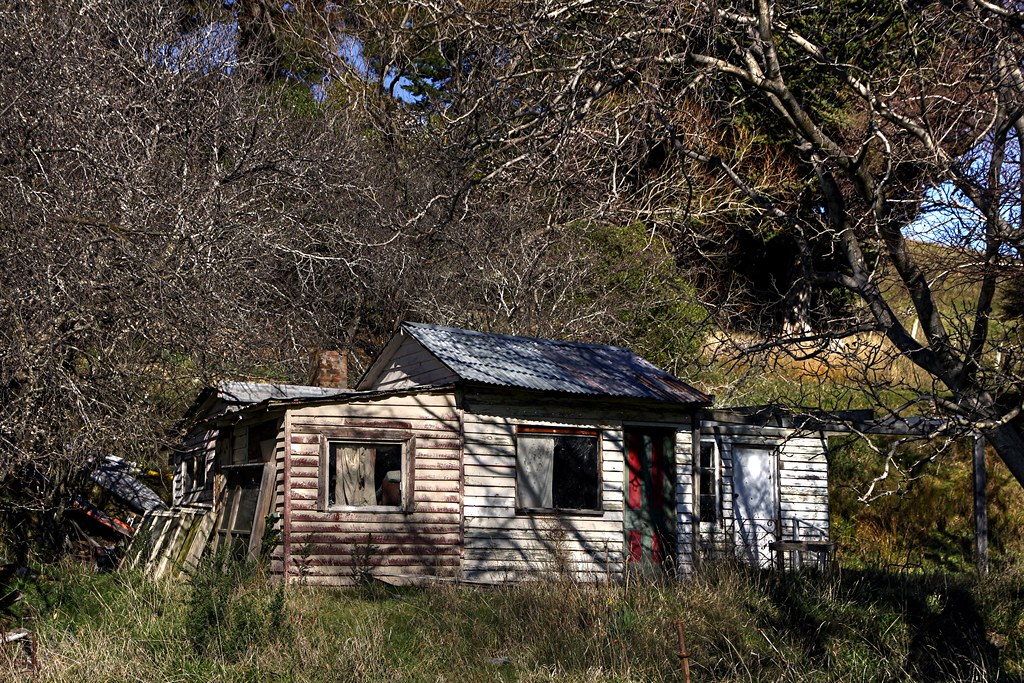 Old house, Little River, Banks Peninsula, Canterbury, New … Flickr