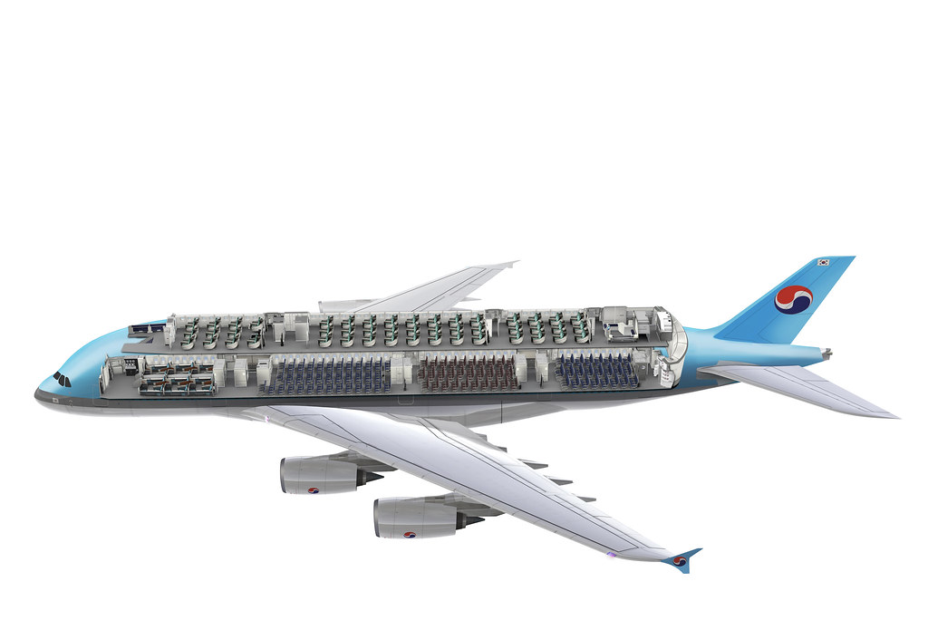 Korean Air A380 Cabin layout Korean Air's doubledecker A3… Flickr