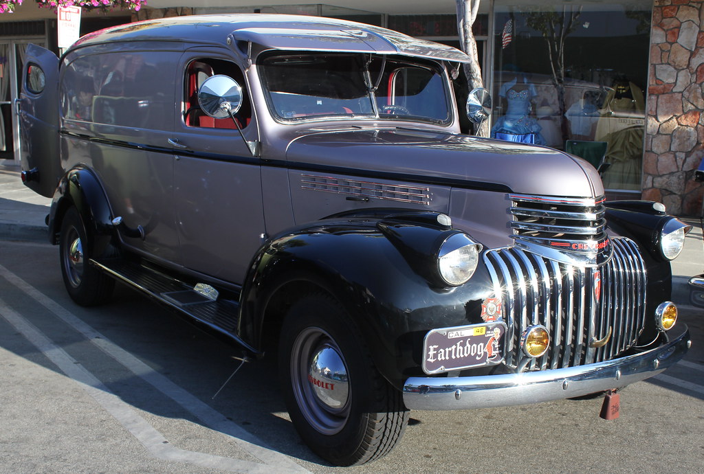 Clean & Mean. 1946 Chevy Panel Truck Fantastic looking all… Flickr