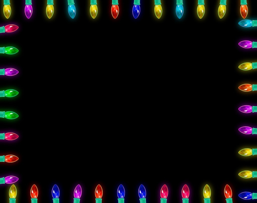 Christmas Lights Frame Download Black Light Wallpaper Border wallpaper bergerak