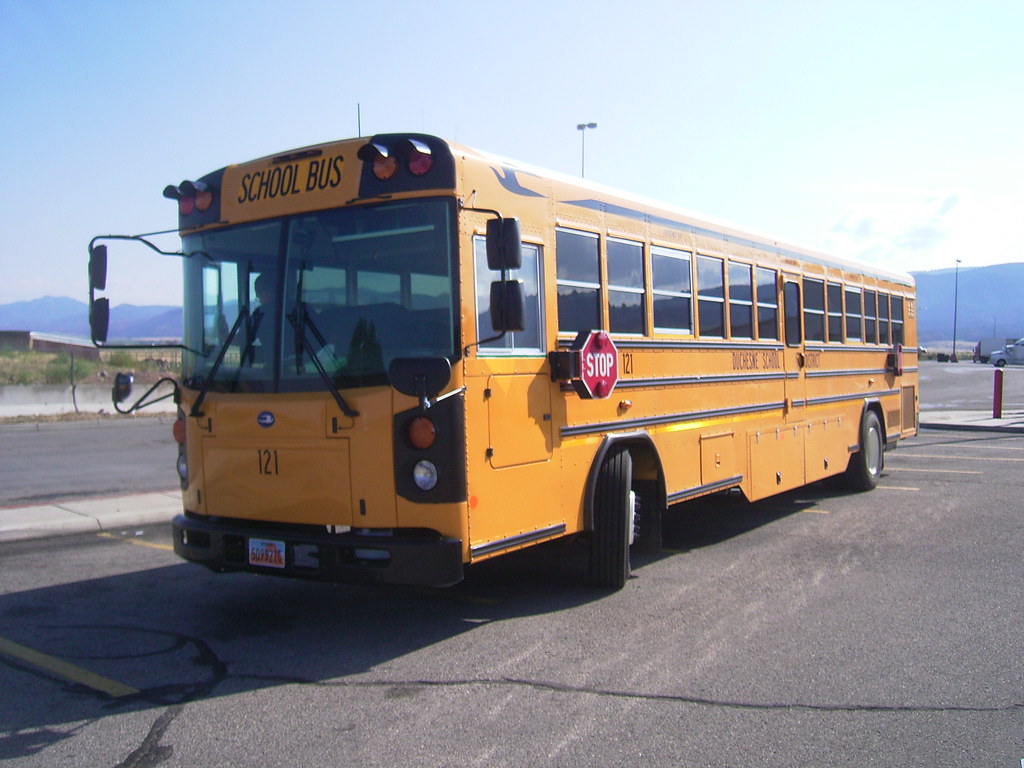 170 School Bus, off Interstate 15, near Cedar City, Utah… Flickr
