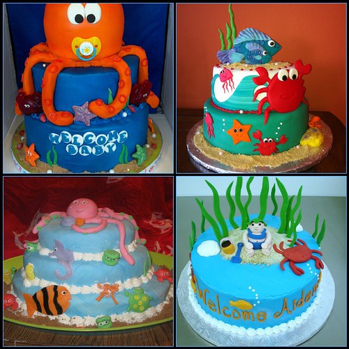 Ocean Critter Baby Shower Cakes Some of my favorite ocean … Flickr