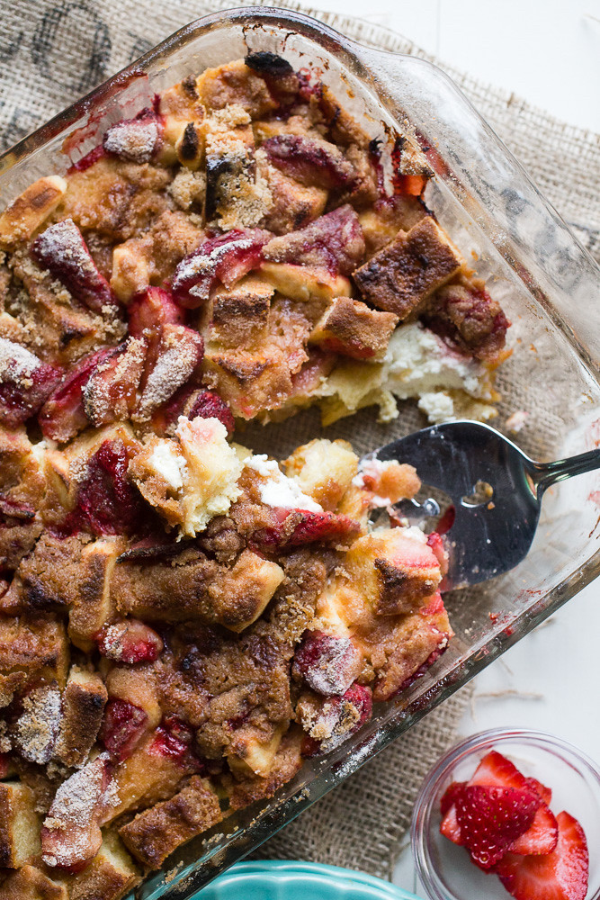 Strawberry Cream Cheese French Toast Bake Smells Like Home