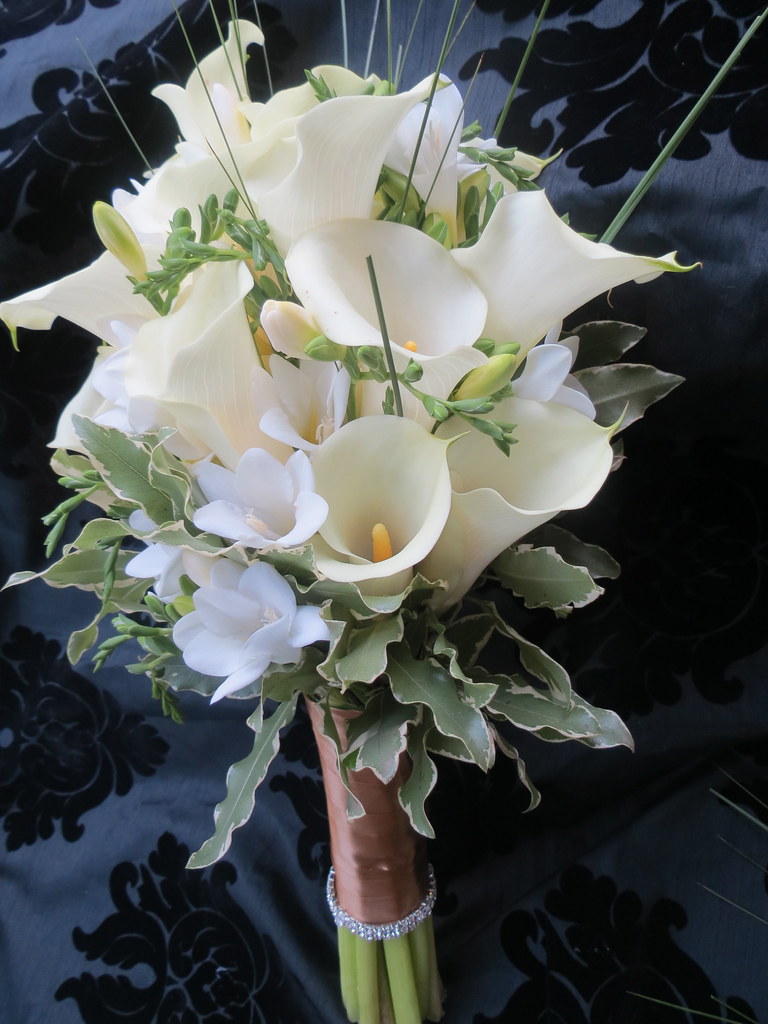 White Calla Lily Bouquet P225 Bridal B… Flickr