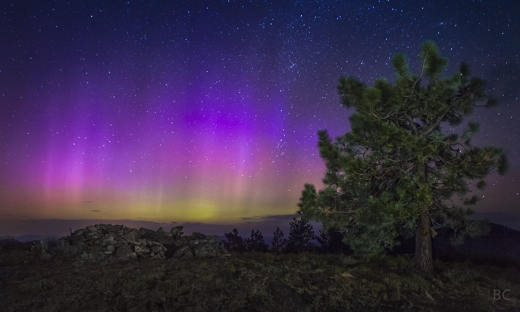 Aurora in Oregon Last weekend we had a big Aurora storm. H… Flickr