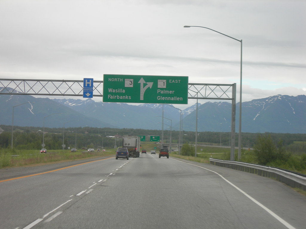Parks & Glenn Hwy Intersection Alaska Hwy 1, locally known… Flickr