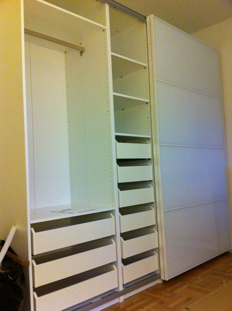 IKEA Pax Wardrobe with Drawers White IKEA Pax Wardrobe A… Flickr
