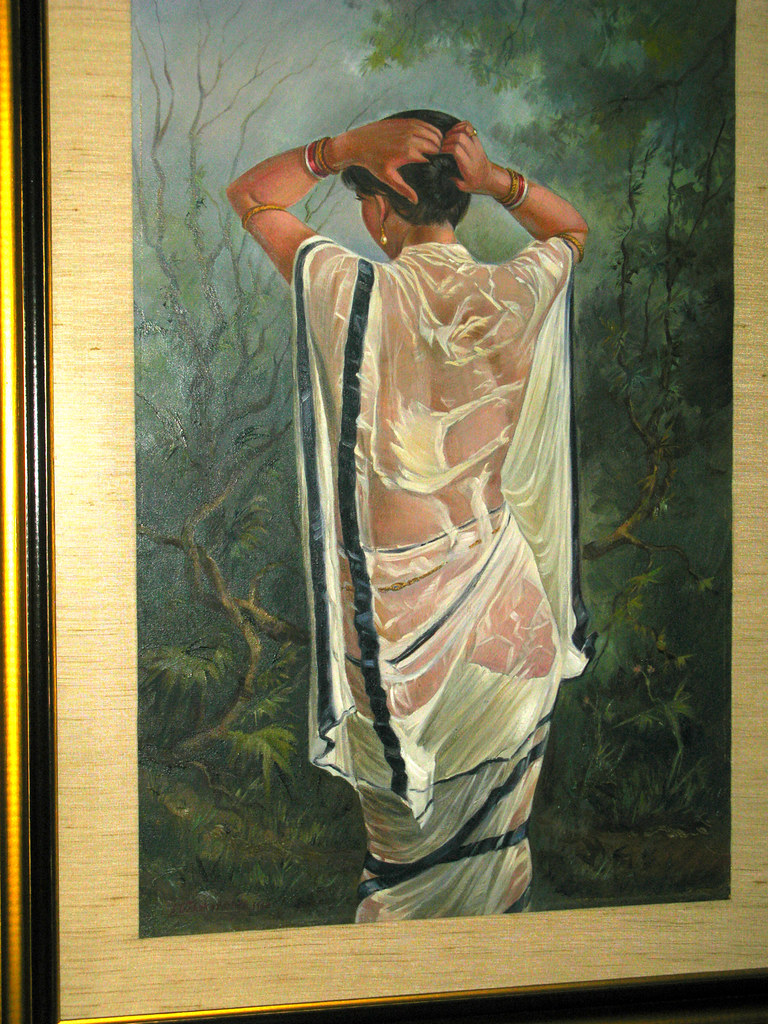 After the Bath. Painting by S. G. Thakur Singh, 1924 Colle