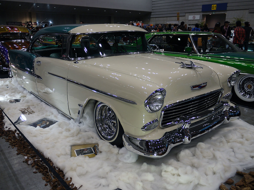 1955 Chevrolet Bel Air Lowrider Custom tube grill KeiStation Flickr