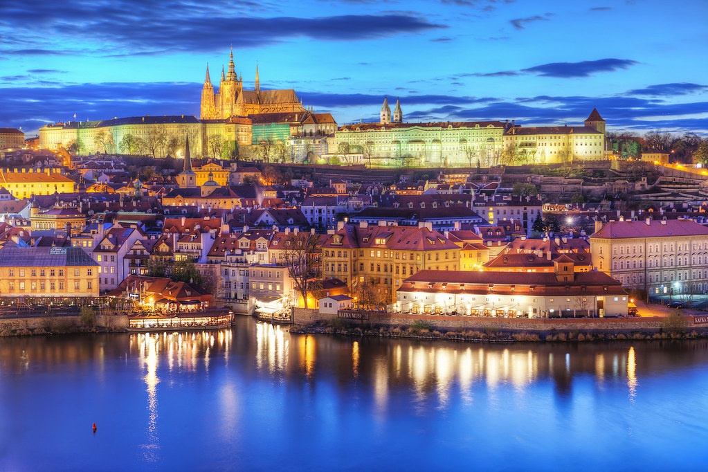 Colorful Prague A nice colorful view of the Prague castle … Flickr