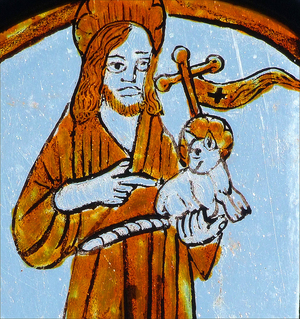 Jesus and a cat, apparently... Holy Trinity, Long Melford,… Flickr