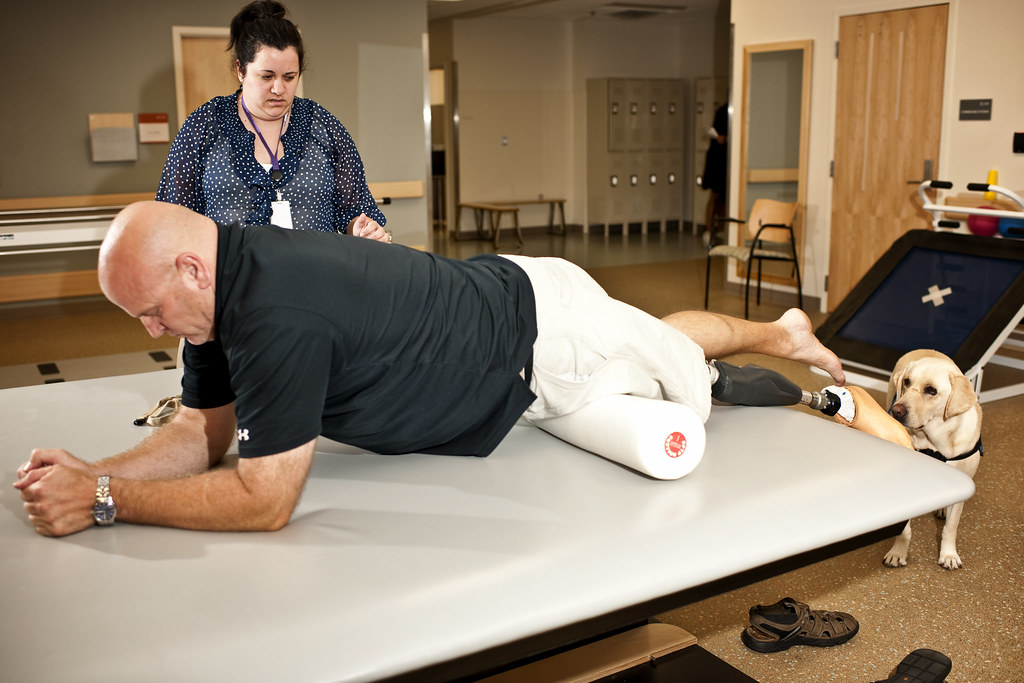 Physical Therapy Physical therapist Jill Kadish helps Lt. … Flickr