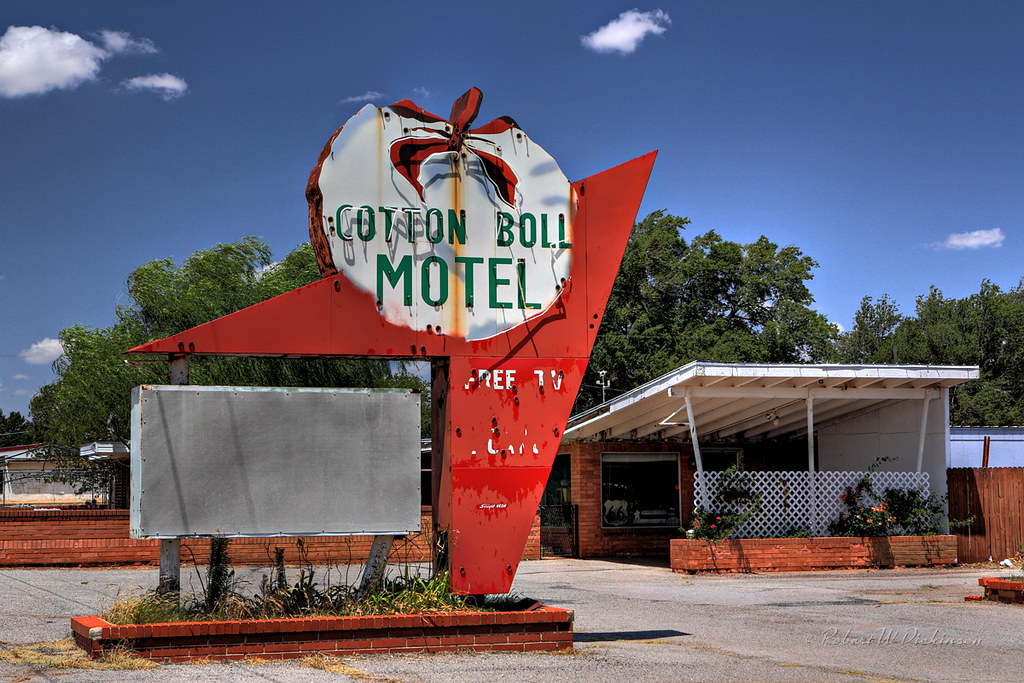 Cotton Boll Motel on Route 66 in Canute, Oklahoma in HDR Flickr