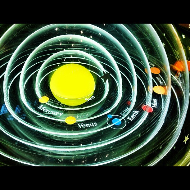 heliocentric solarsystem model via my Instagram (jamesan… Flickr