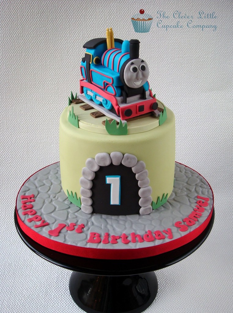 Thomas the Tank Engine Cake 1st Birthday cake. Chocolate c… Flickr