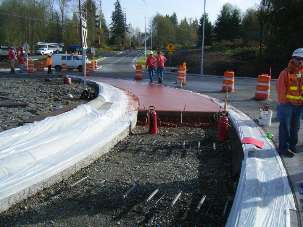 Pouring the concrete truck apron With a reprieve from the … Flickr