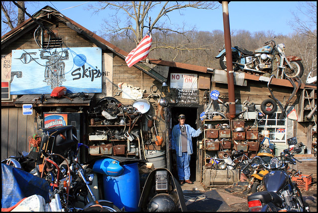 Skip's Motorcycle Junkyard For Posterity... a lot of motor… Flickr Photo Sharing!