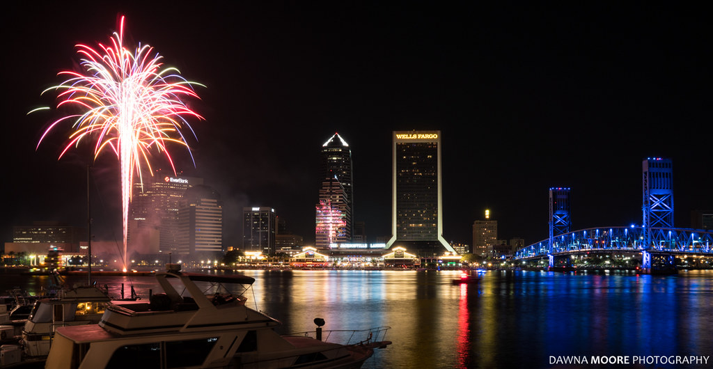 Fireworks over Downtown Jax, Jacksonville, Florida Flickr