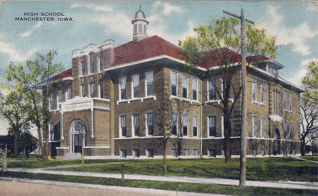 Manchester, Iowa, High School photolibrarian Flickr