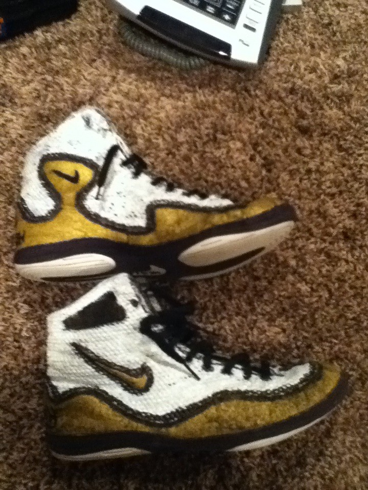 Custom nike inflict wrestling shoes Willing to trade Blake Marolf