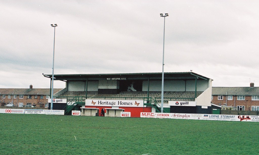 West Hartlepool RUFC Stand West's former ground on Brierto… Flickr