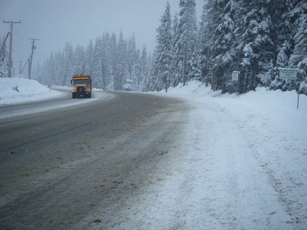 Plowing Allison Pass It may be spring, but looks like Old … Flickr