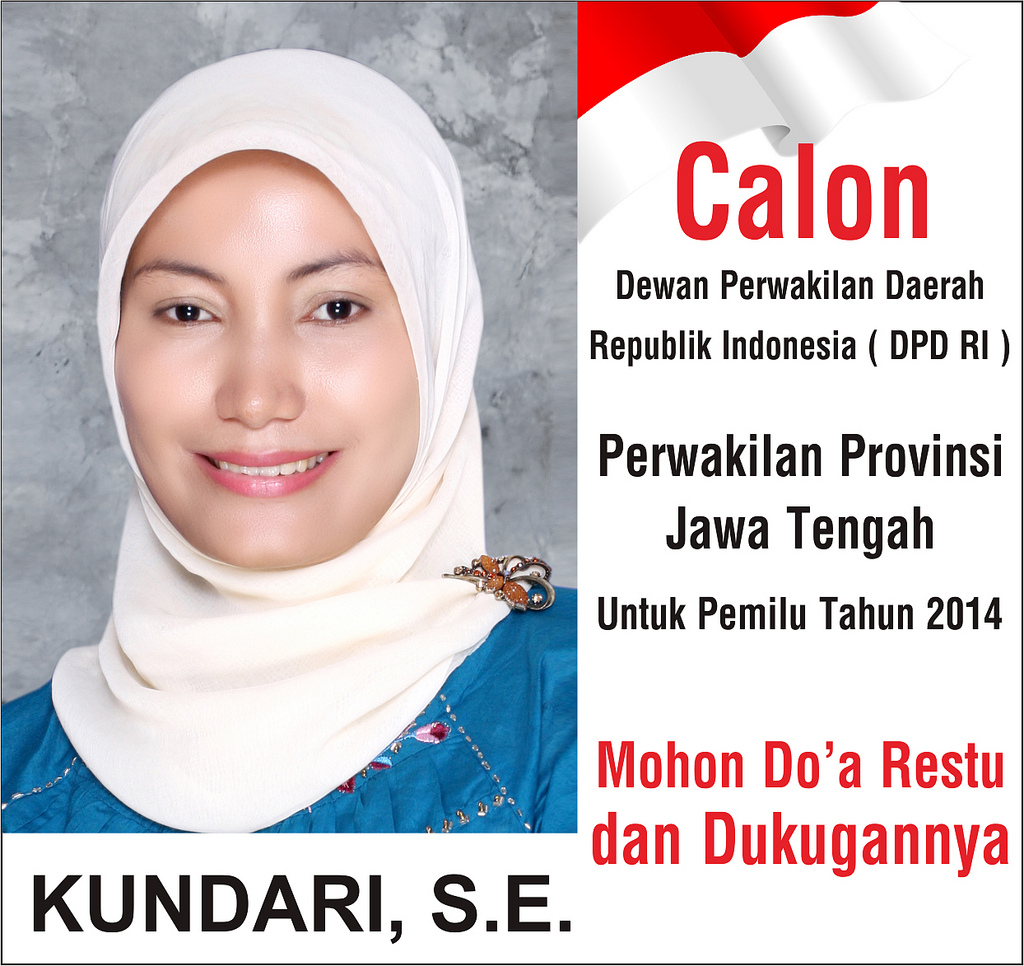 Calon DPD Jateng Pemilu 9 April 2014 Ibu Kundari , S.E Flickr