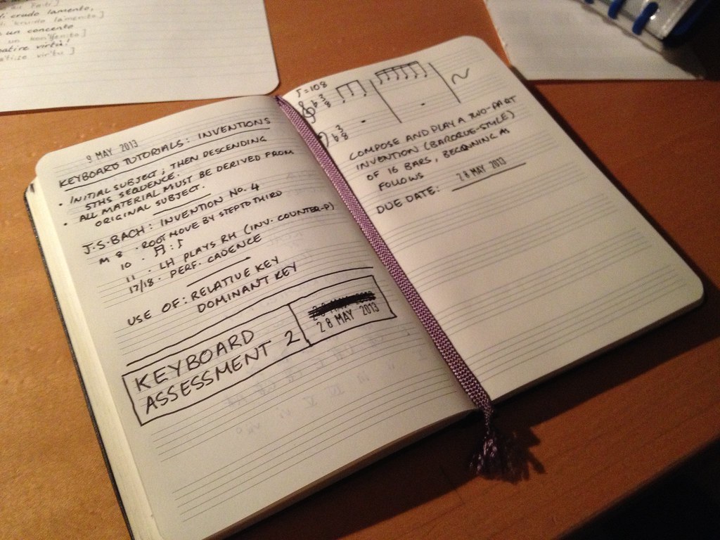 Moleskine Music Notebook (Pocket) With notes for an Flickr