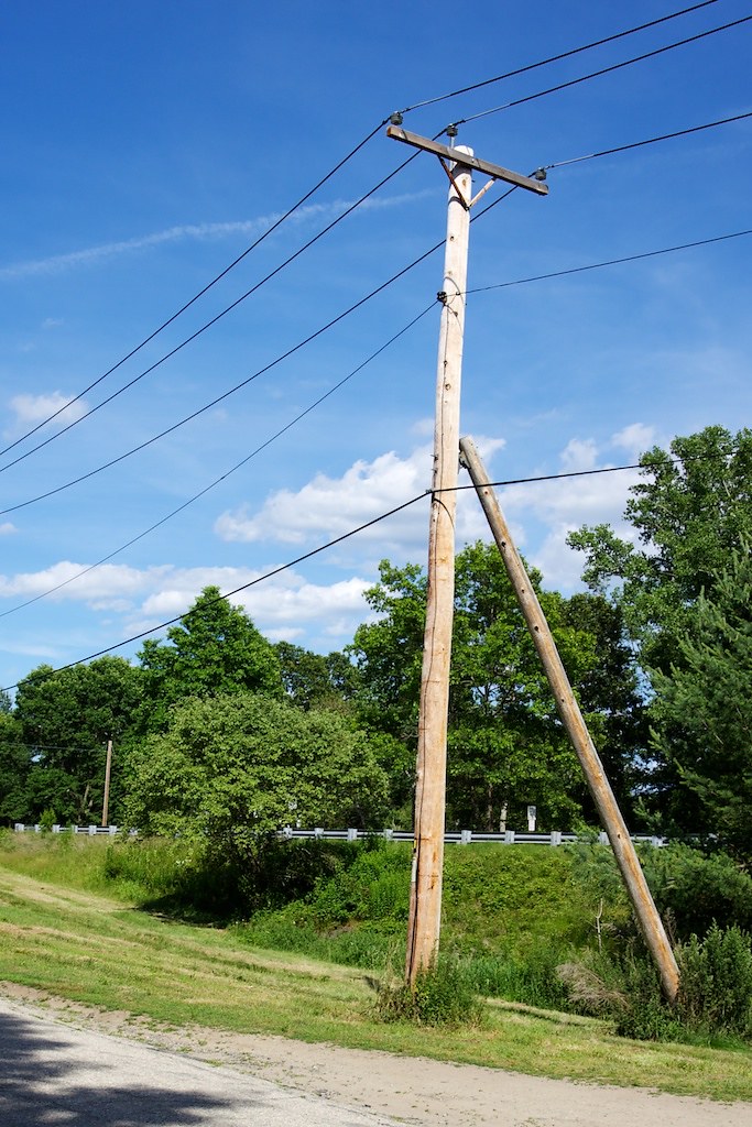 Utility Pole on a Curve A Utility Pole leaning towards the??? Flickr