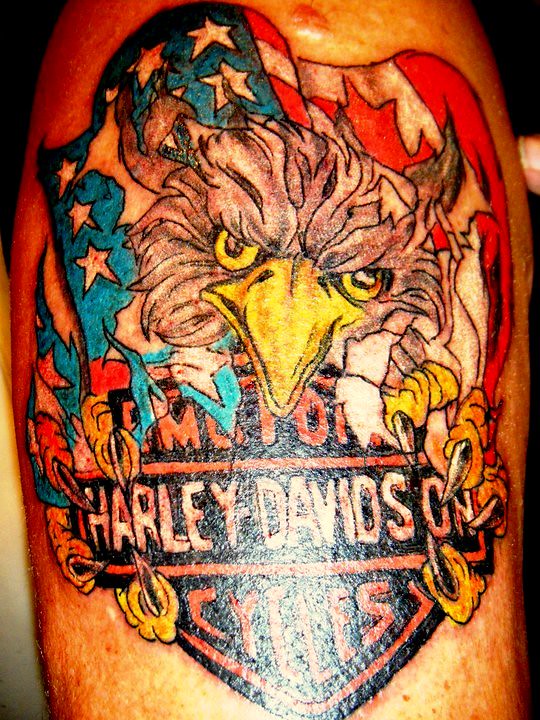 Eagle Harley Davidson Tattoo Flower tattoos, Tattoo Girlie… Flickr
