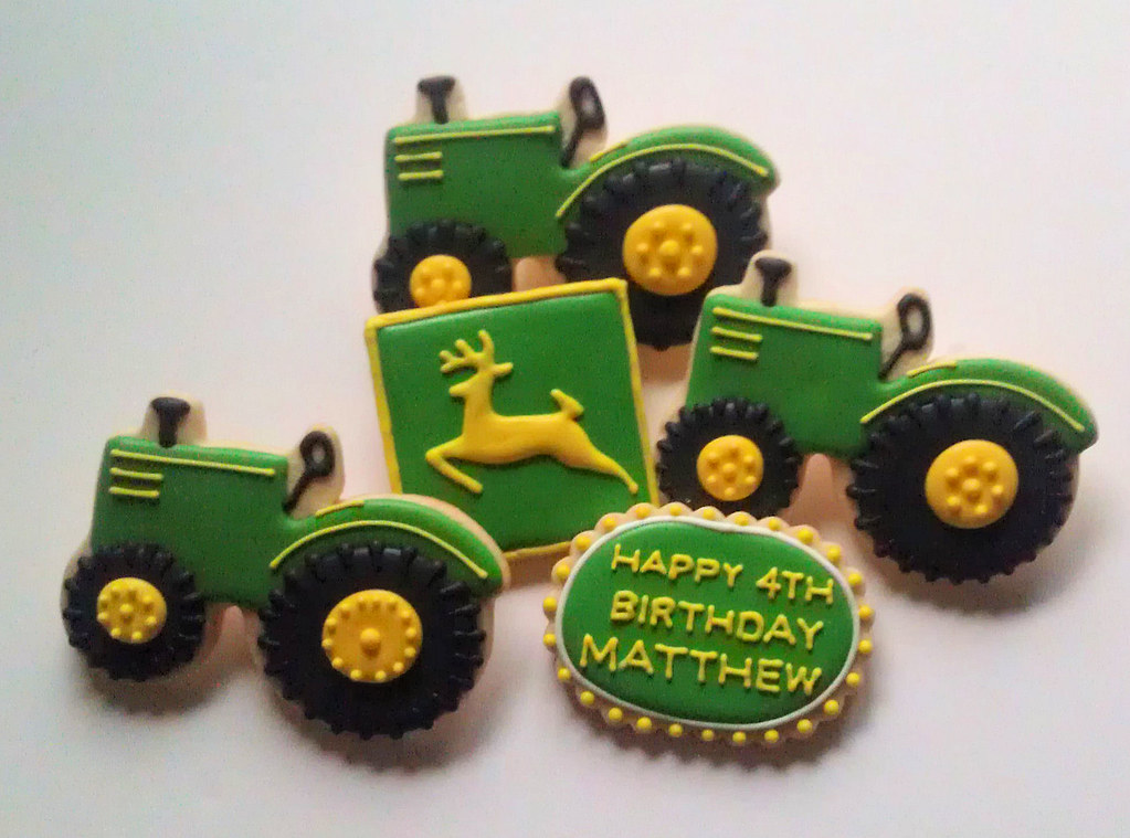 John Deere Tractor Cookies Custom Cookies by Jill Flickr
