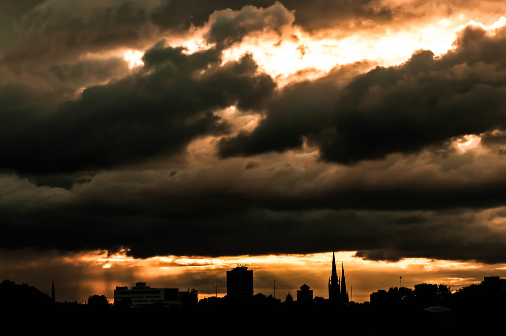 Coventry Sunset Edited to within a pixel of it's life, it … Flickr