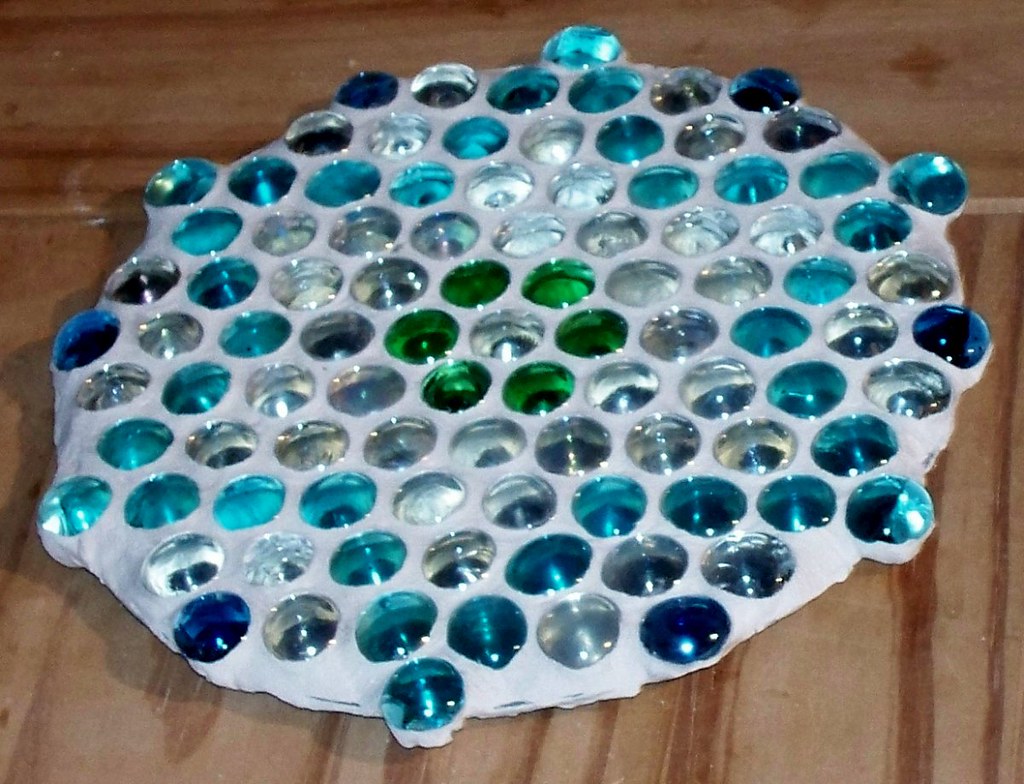 Glass Gem Mosaic Star Design Glass gem mosaic with 20x20cm… Flickr