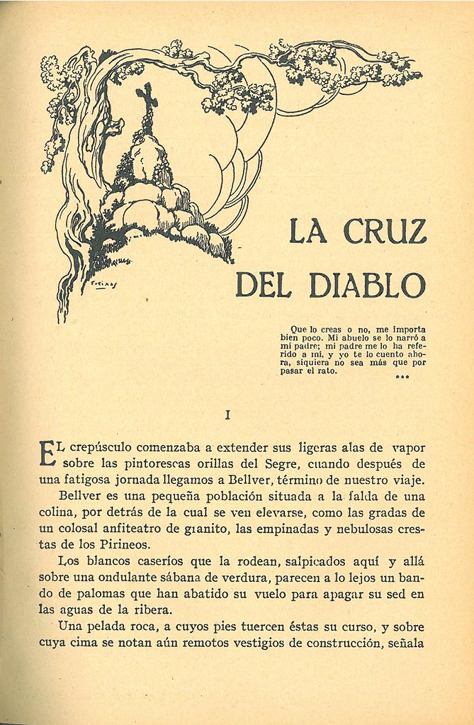 Primera página de "La cruz del diablo" (en Leyendas / Gus… Flickr