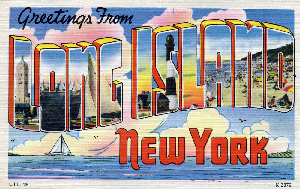 Greetings from Long Island, New York Large Letter Postca… Flickr