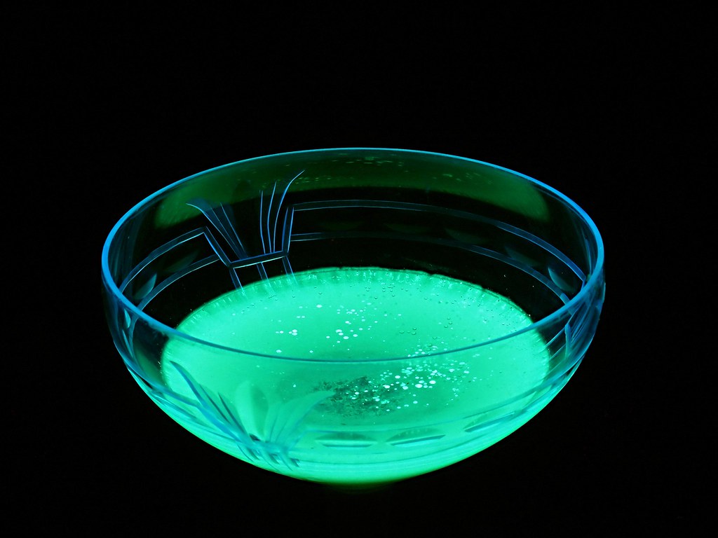 Fluorescent Fluid Zinc Sulfide in Tonic Water UVb Flickr