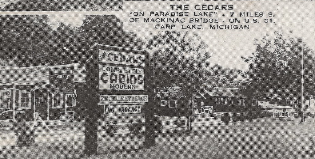 NW Carp Lake Levering MI 1950s THE CEDARS Resort Cottages … Flickr
