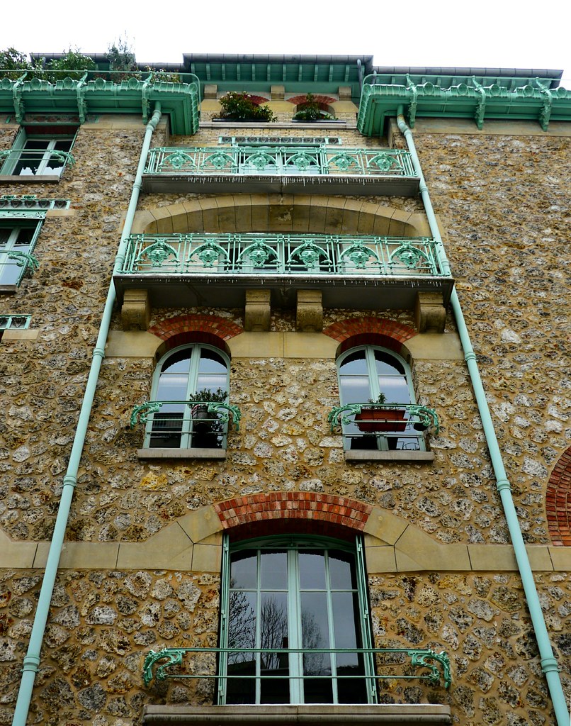 Paris, rue Jean de La Fontaine, Castel Béranger, Hector Gu… Flickr
