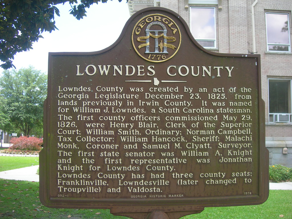 Lowndes County Historic Marker Valdosta, Jimmy Emerson, DVM