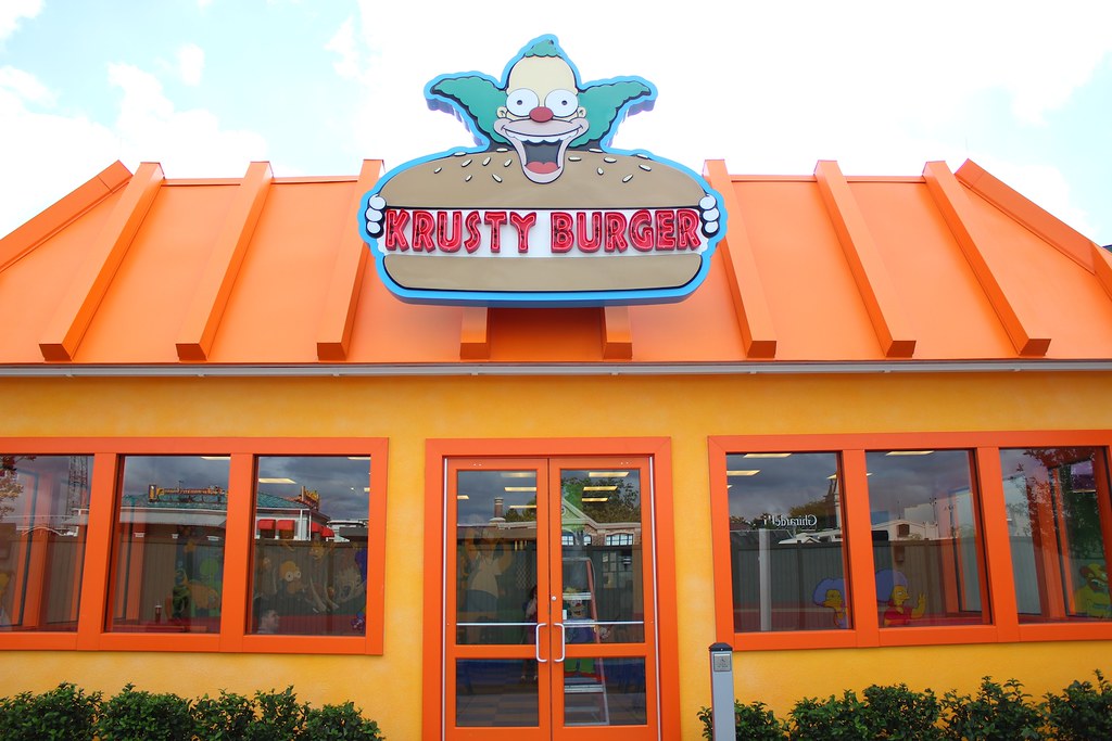 The Simpsons Springfield Fast Food Boulevard at Universal … Flickr