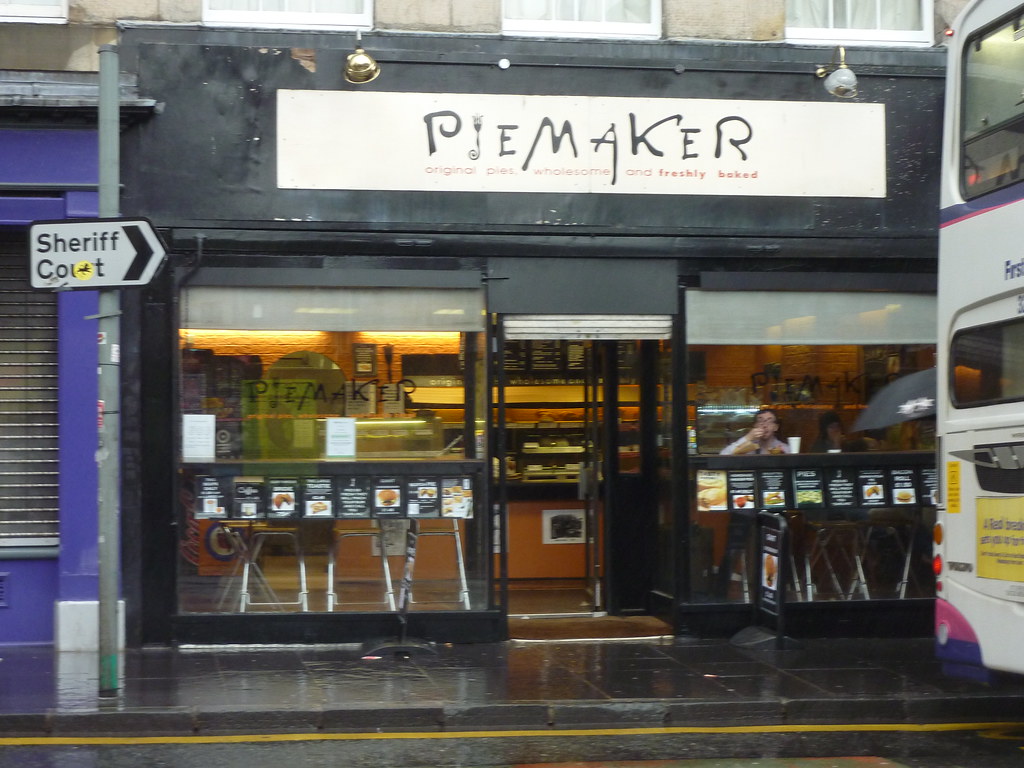 The Piemaker Great pie shop in Edinburgh. The name reminde… Flickr