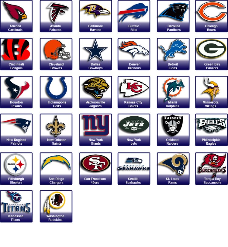 National Football League (NFL) Teams The National