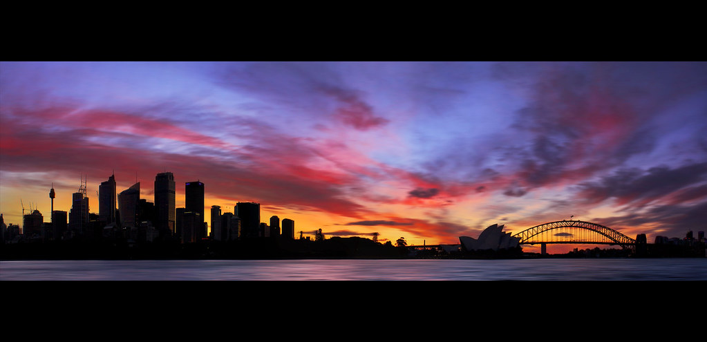 Sydney Silhouette Skyline AUSTRALIA {{EXPLORED}} Flickr