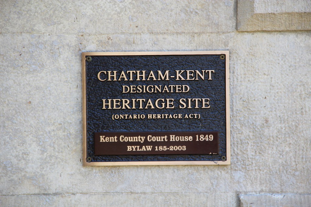 Kent County Court House Historical Plaque (Chatham, Ontari… Flickr