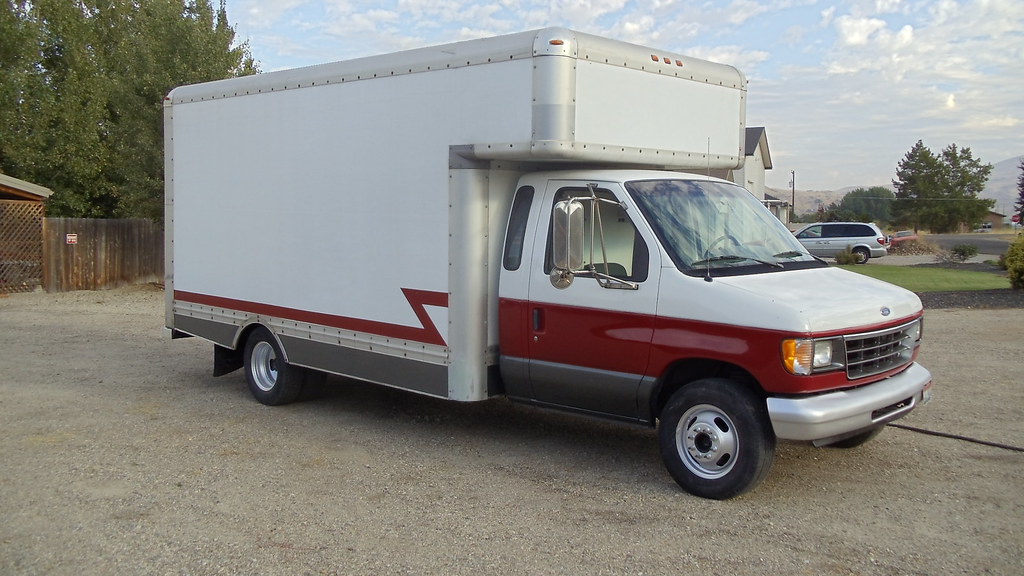 Antique Truck Former Uhaul off rental box truck used for a… Flickr