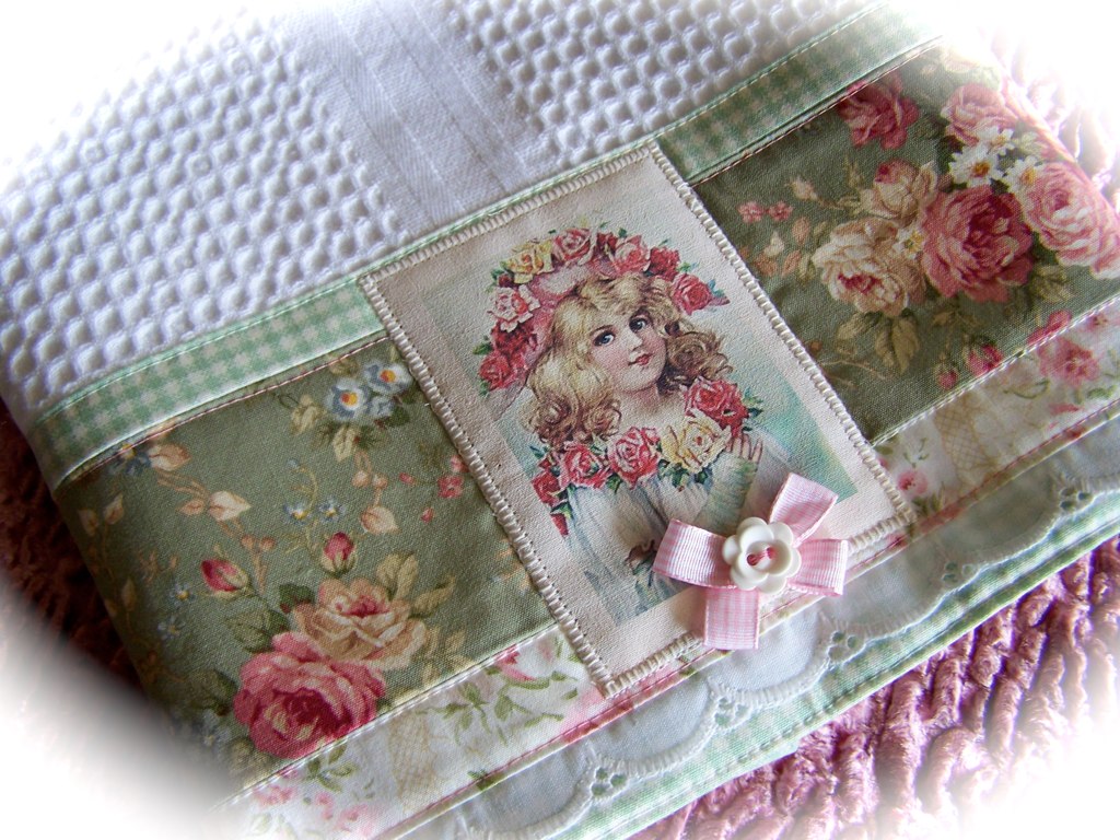 Decorated tea towel for the kitchen. Another adorable tea … Flickr