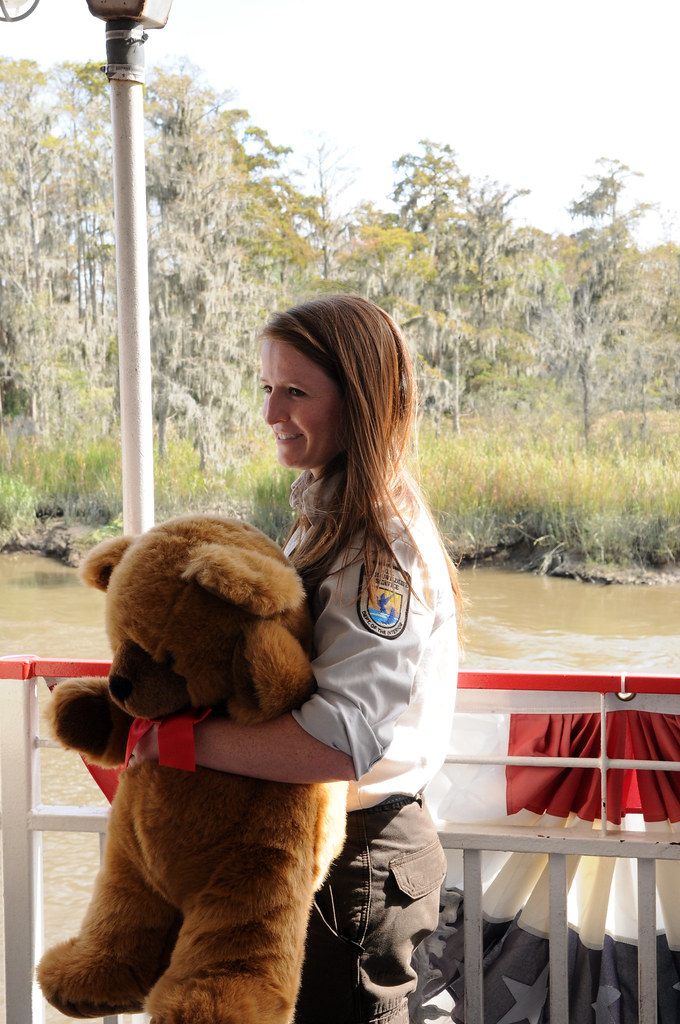 USFWS employee holds a giant teddy bear One of the stories… Flickr