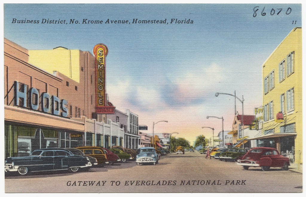 Business district, No. Krome Avenue, Homestead, Florida Flickr